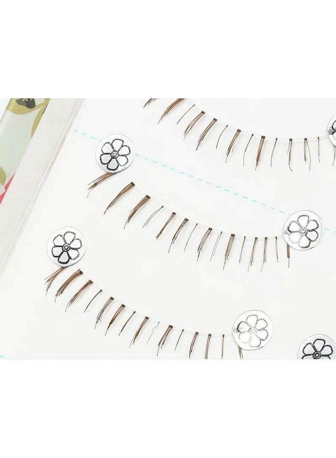Dorisue Natural Lower Lashes Brown color Lightweight Bottom Eyelashes 10 Pairs lashes pack (Brown) - Image 5