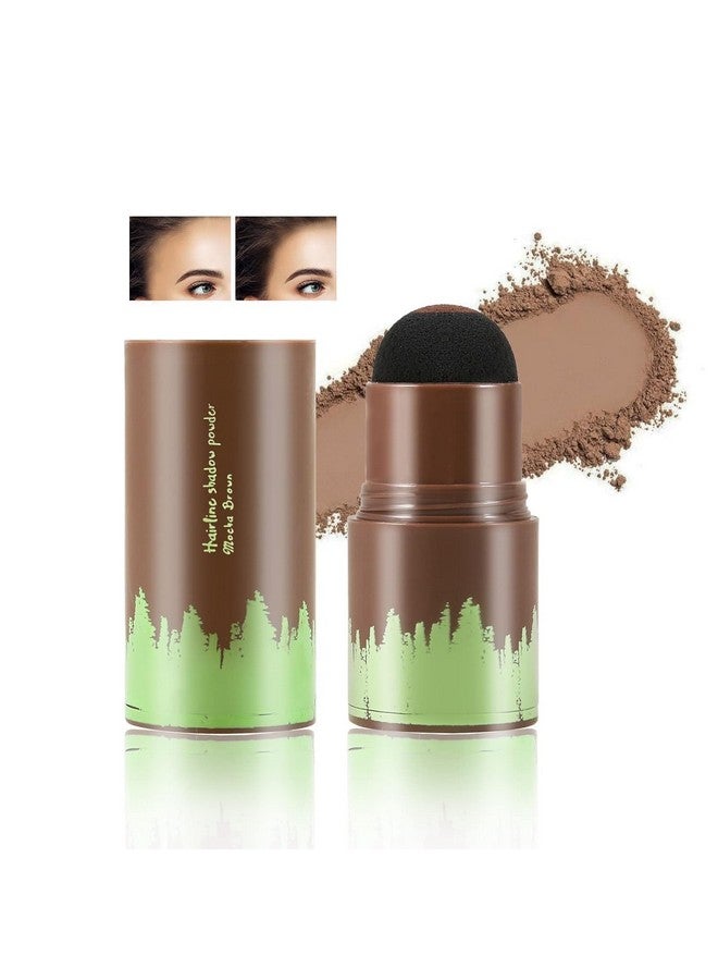 BANCROFT Hair Root Touch Up Powder Stick, Waterproof Hair Shadow Powder, Grey Coverage with Sponge Applicator (BLACK-BROWN, 4 GM) - Image 1