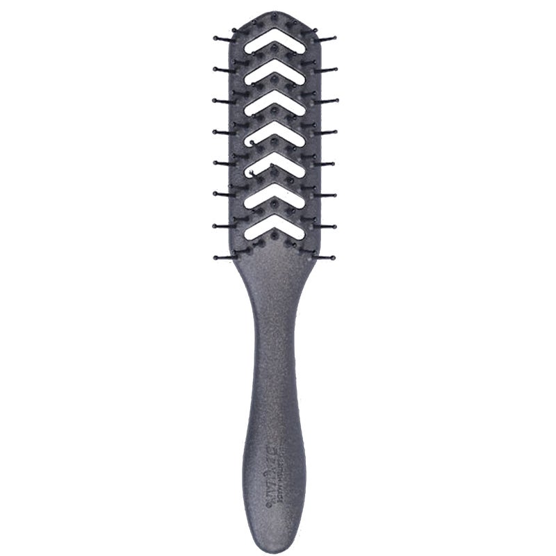 Denman D200 Flexible Vent Brush for Blow Drying - Styling Hair Brush for Wet Dry Curly Thick Straight Hair - For Women and Men (Pewter) - Image 1