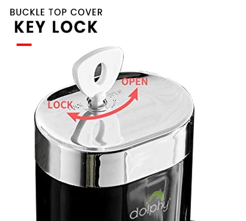 Dolphy ABS Liquid Soap Dispenser-300ML Black - Image 2