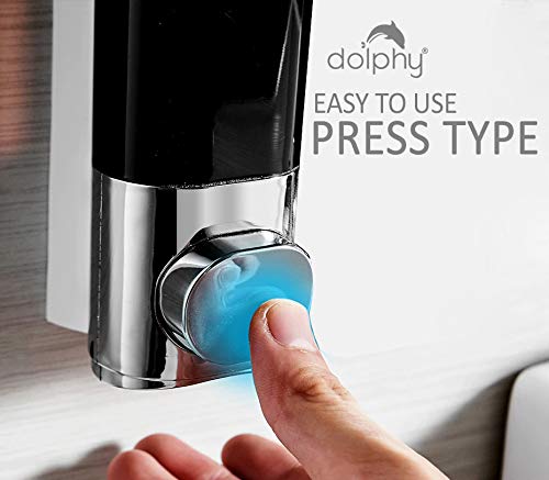 Dolphy ABS Liquid Soap Dispenser-300ML Black - Image 3