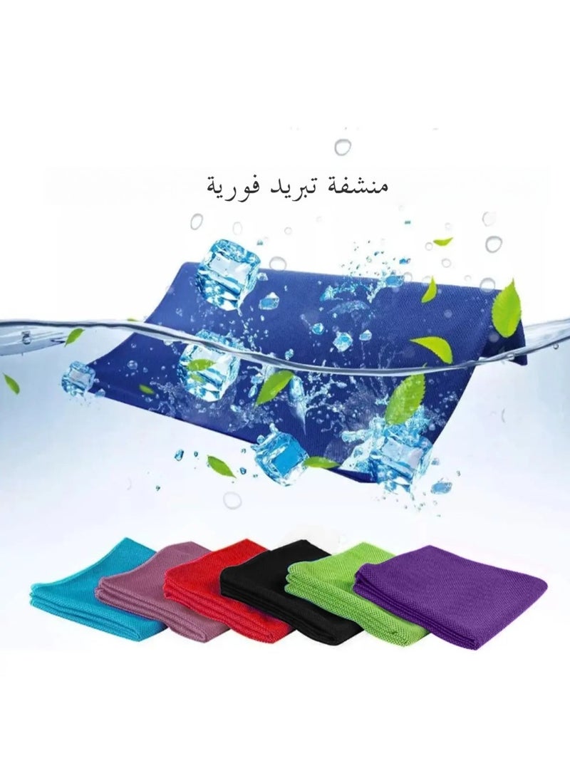 Outdoor Sports Microfiber Cooling Towel, 100 cm 30 cm, Lightweight, Multi-Functional for Gym Running Camping - Image 3