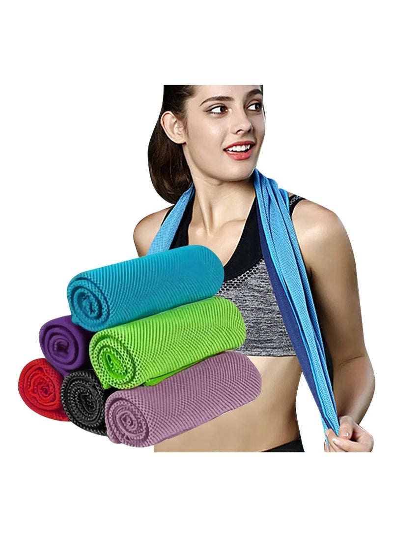 Outdoor Sports Microfiber Cooling Towel, 100 cm 30 cm, Lightweight, Multi-Functional for Gym Running Camping - Image 1