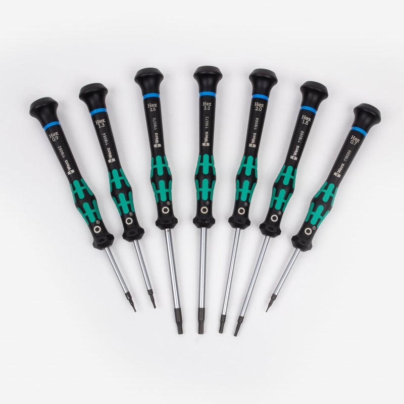 Wera Micro Screwdriver Set 7-Piece Hex Metric