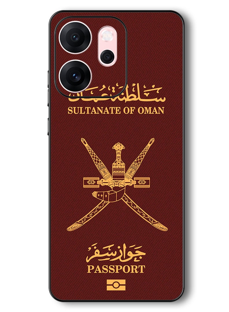 Theodor Case Compatible with Oppo Reno 14 F 6.57 Inch Protection Shockproof Bumper Cover Oman Passport - Image 1