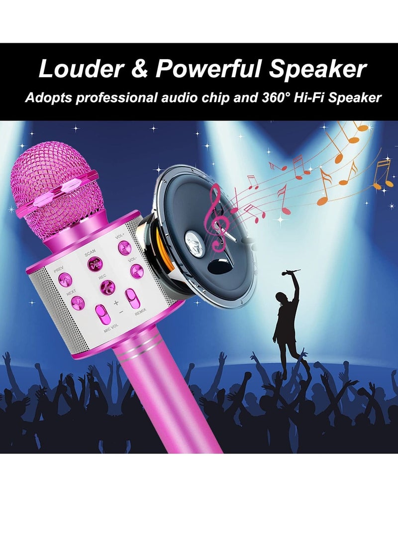 Bluetooth Karaoke Microphone Wireless,Portable Singing Microphone for Kids Adults,Karaoke Machine for Kids Toys,Birthday Gifts Ideas - Image 5