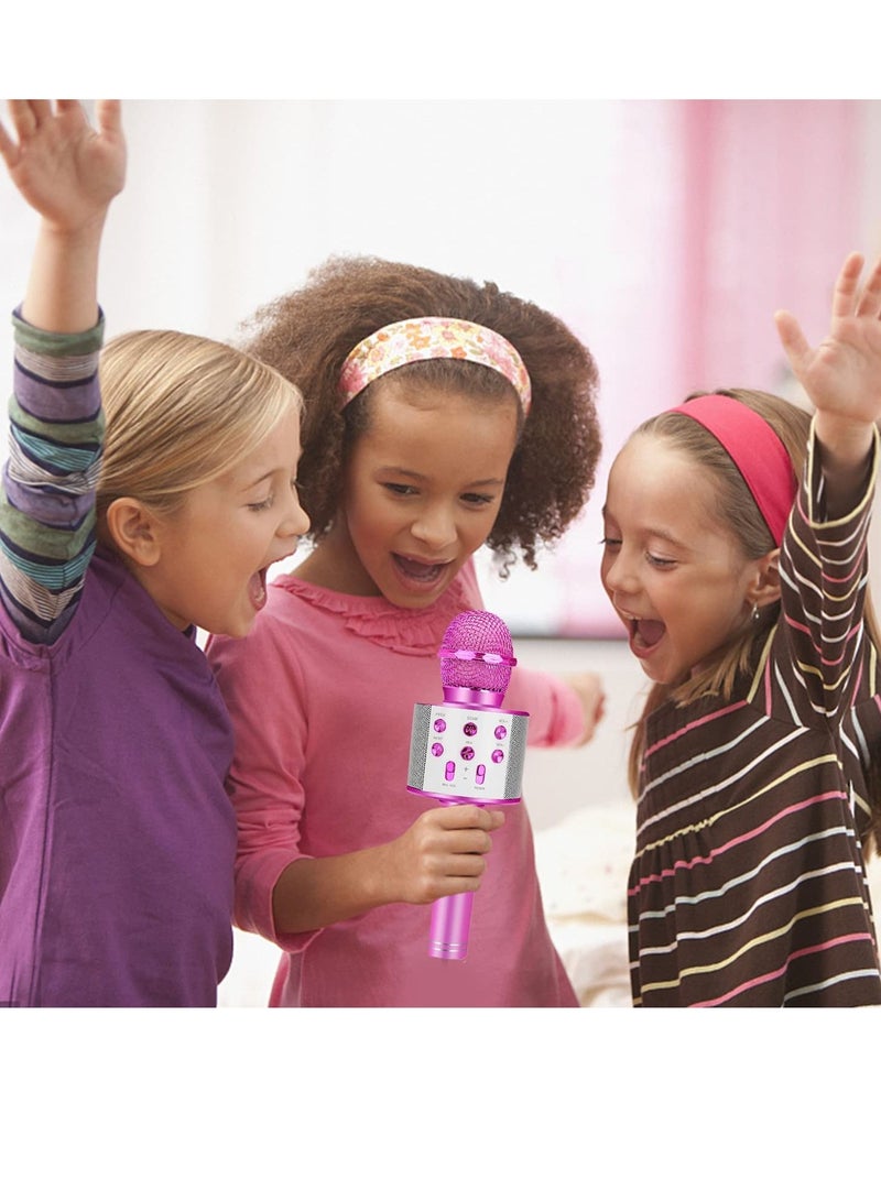 Bluetooth Karaoke Microphone Wireless,Portable Singing Microphone for Kids Adults,Karaoke Machine for Kids Toys,Birthday Gifts Ideas - Image 2