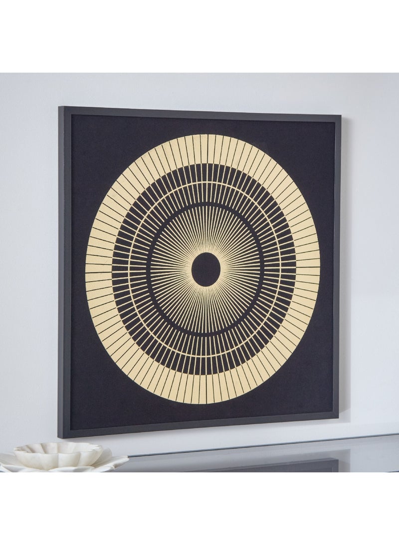 Home Box Sonet Framed Canvas With Foil 60 x 60 x 2.5 cm  - Image 1