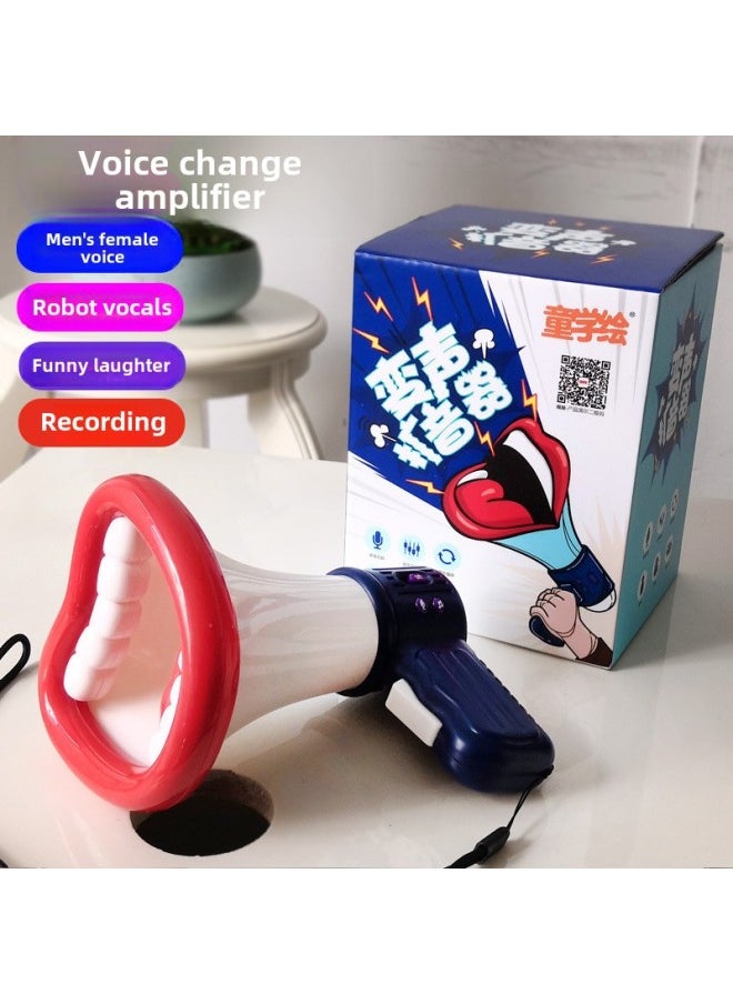 Generic Voice Changer Stall Supply Exotic Toy Microphone Toy Creative Funny Recordable Children's Horn-Color:Pink  - Image 2