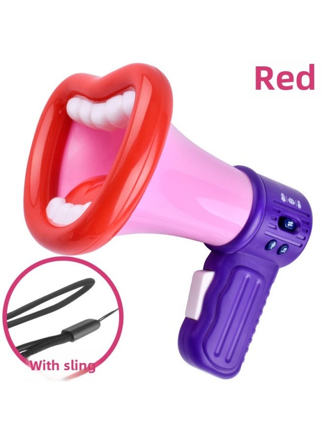 Generic Voice Changer Stall Supply Exotic Toy Microphone Toy Creative Funny Recordable Children's Horn-Color:Pink  - Image 1