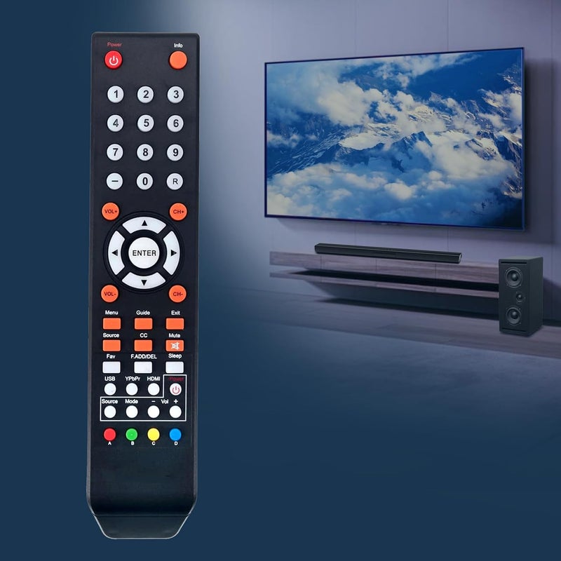 ألكميت جهاز تحكم عن بعد بديل من متوافق مع تلفزيون Komodo 4K UHD طرازات KU-515R و KU-650R و KU-515 و KU515R، تلفزيون LED فئة 50 بوصة بدقة 4K Ultra HD (2160P) طراز U50. - Image 4