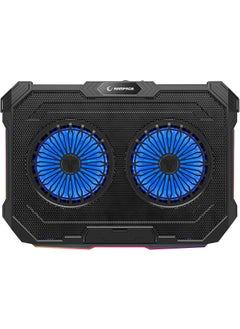 Addison Rampage Sirius S46 RGB Light 2 Fan Height Adjustable 125 * 125 * 15 2 USB Port Notebook Cooler  - Image 2