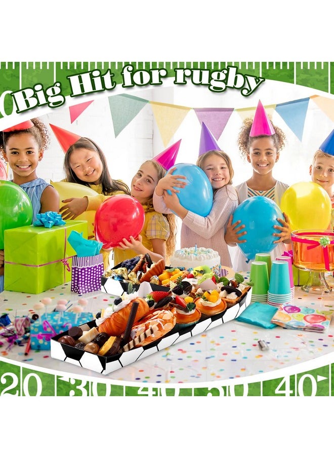 Mifoci 13.7" Soccer Party Cardboard Number For Charcuterie Fillable Paper Mache Sports Number Box Fruit Snack Candy Cupcake Trays For Soccer Birthday Festival Decorative Gift Box (Soccer, 7)  - Image 5