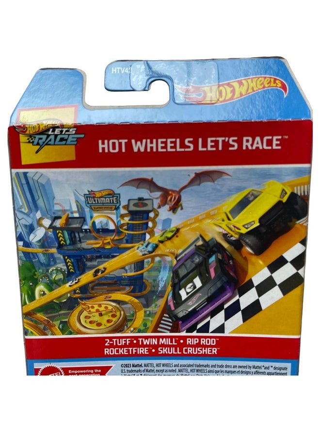 Hot Wheels Hot Wheels Car 2024 Let's Race Pack of 5 (2 Tuff, Twin Mill, Rip Rod, Rocketfire, Skull Crusher) Multi - Color  - Image 2