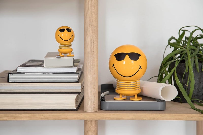 Hoptimist Baby Smiley Cool Bumble Yellow Home Decor Ornament  Danish Design Plastic WMetal Spring Small Creates Cheerful Movement - Image 3