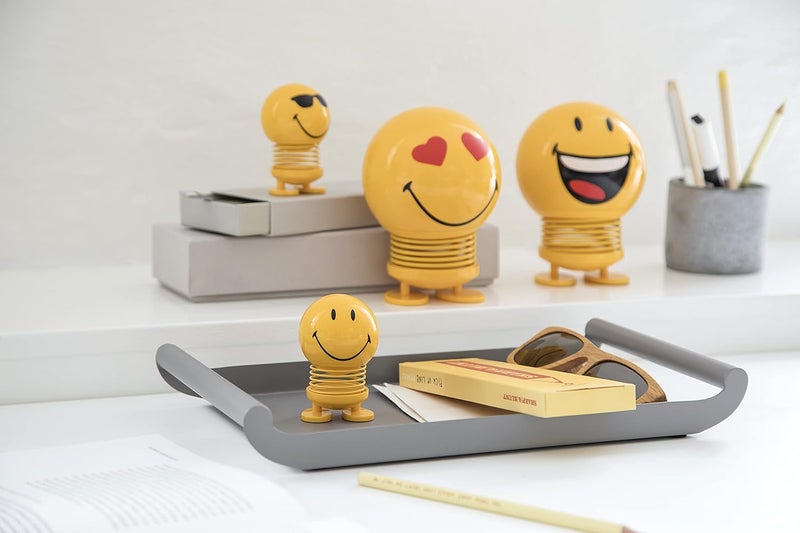 Hoptimist Baby Smiley Cool Bumble Yellow Home Decor Ornament  Danish Design Plastic WMetal Spring Small Creates Cheerful Movement - Image 2