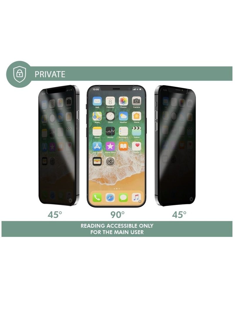 FORCE Force Glass iPhone 13 Pro Max Flat Private Screen protectors Lifetime Warranty  - Image 5
