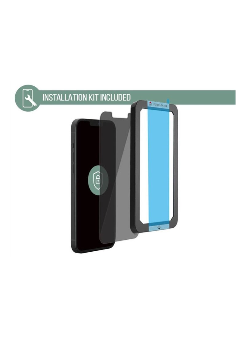 FORCE Force Glass iPhone 13 Pro Max Flat Private Screen protectors Lifetime Warranty  - Image 2