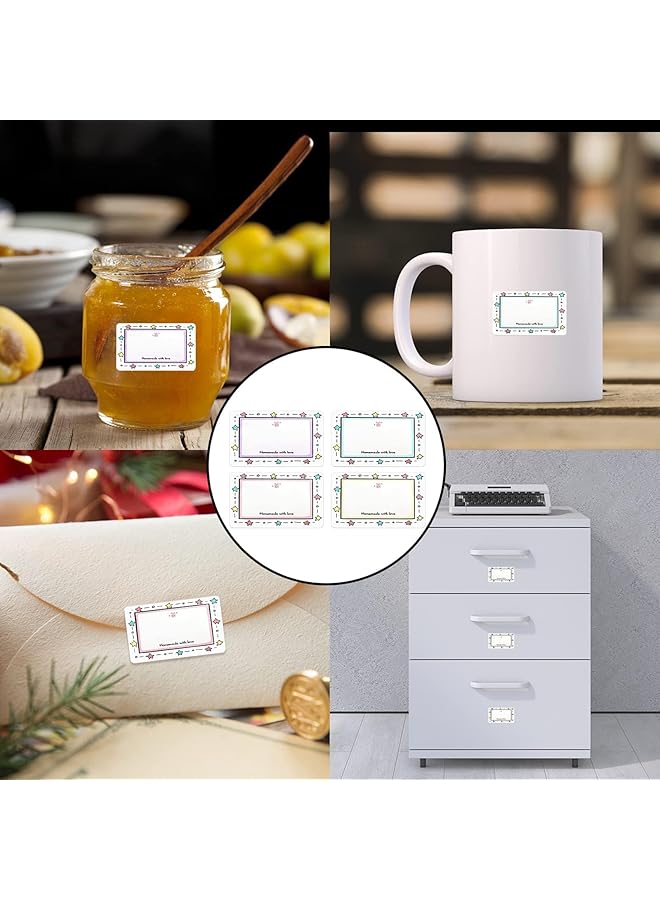 إيروريكس ملصقات للبرطمانات وملصقات مجمدة للأطعمة وملصقات برطمانات مربى ذاتية اللصق مقاس 45 × 25 مم وملصقات برطمانات وملصقات للمطبخ وملصقات زجاجات الطعام وملصقات زجاجات الطعام 1 لفة 250 قطعة عبوتان - Image 2