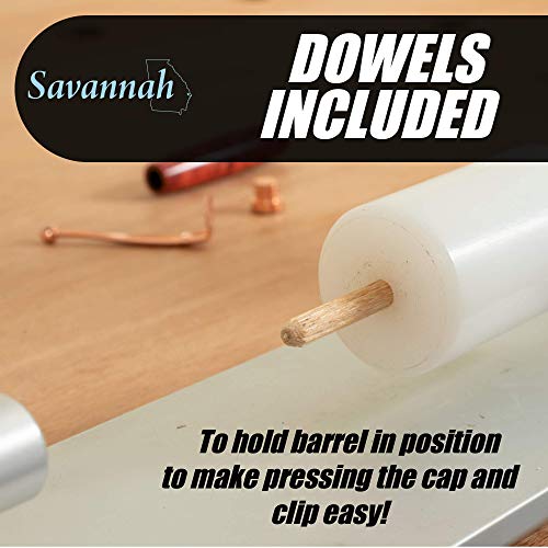 Savannah Pen Press with Anodized Aluminum Base and Adjustable Assembly Rod with UHMW Pressure Stop for Assembling Pen Parts | Exerts up to 30 Pounds of Pressure - Image 4