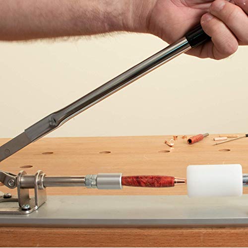 Savannah Pen Press with Anodized Aluminum Base and Adjustable Assembly Rod with UHMW Pressure Stop for Assembling Pen Parts | Exerts up to 30 Pounds of Pressure - Image 2