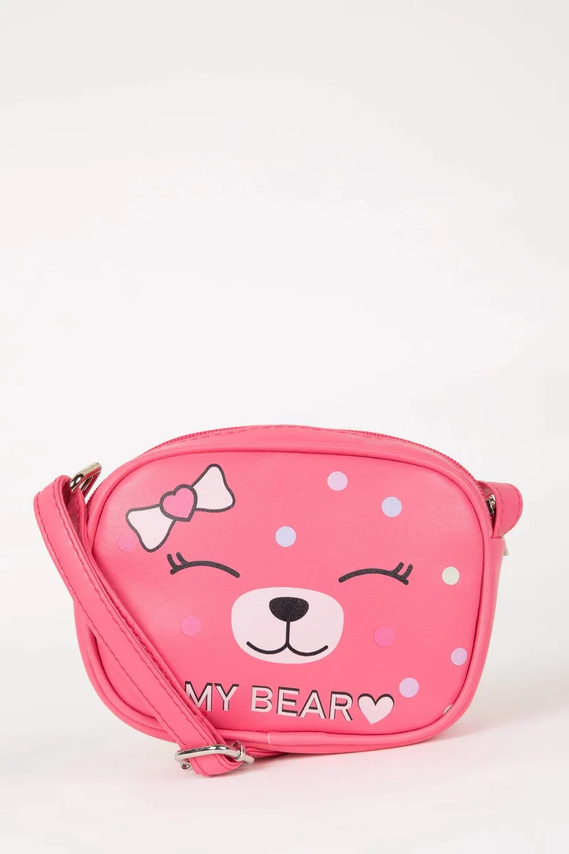 DeFacto Girl Teddy Bear Patterned Shoulder Bag