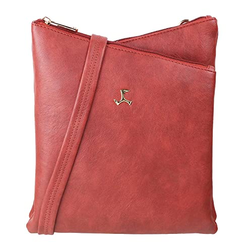 Mochi Women Red Zip Top Sling Bag (66-7211) - Image 1