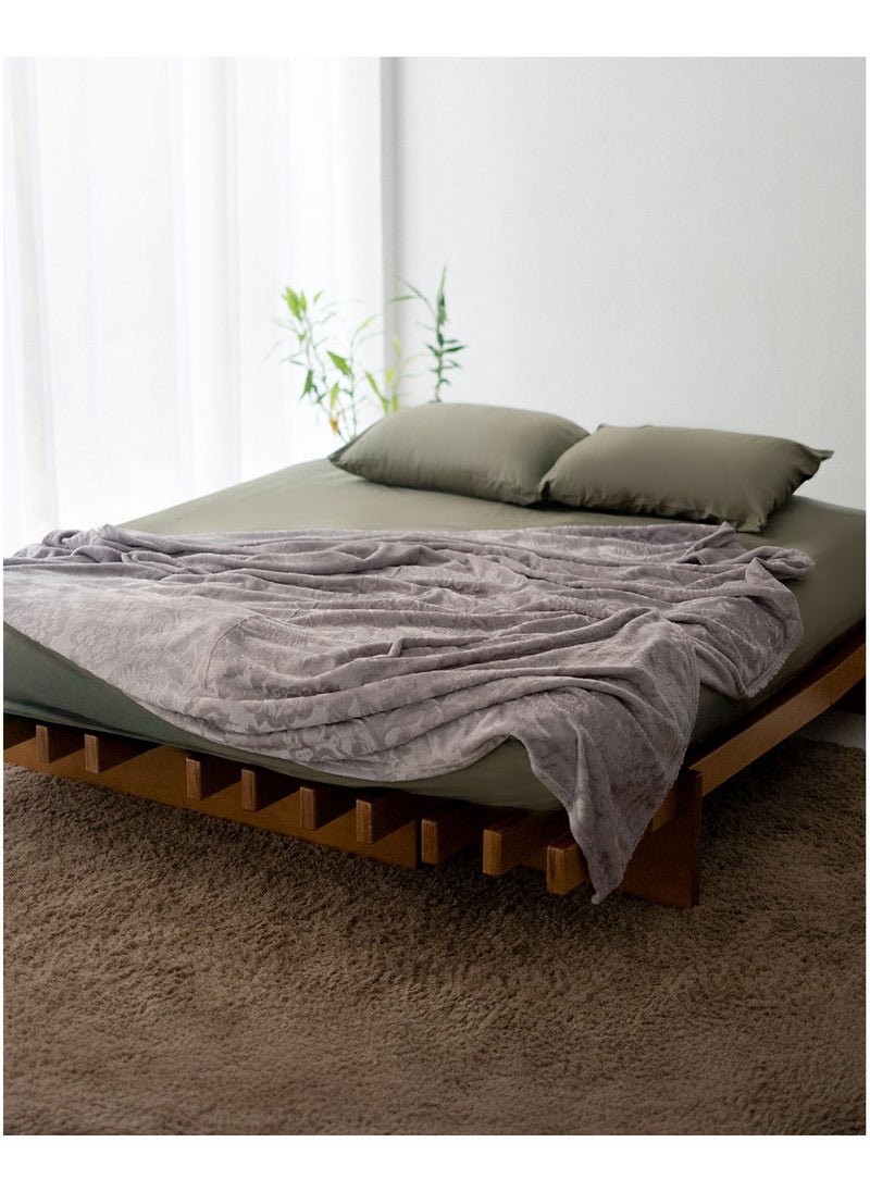 More cottons Fleece Jacquard Blanket 200x240  - Image 1
