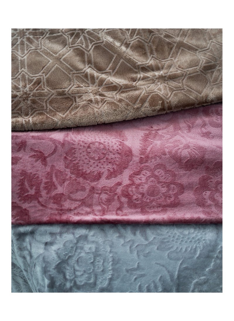 More cottons Fleece Jacquard Blanket 200x240  - Image 2