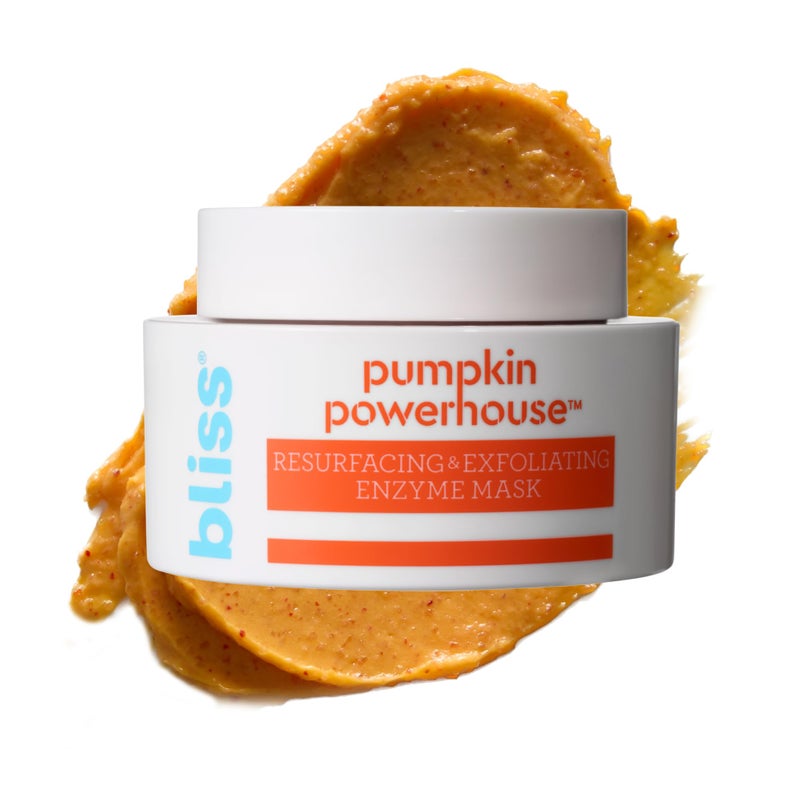Bliss Pumpkin Powerhouse  Resurfacing Enzyme Mask  10 AHA Pumpkin Blend with Prebiotics and Hyaluronic Acid for Smooth Glowing Skin  Vegan Clean CrueltyFree 17 Oz