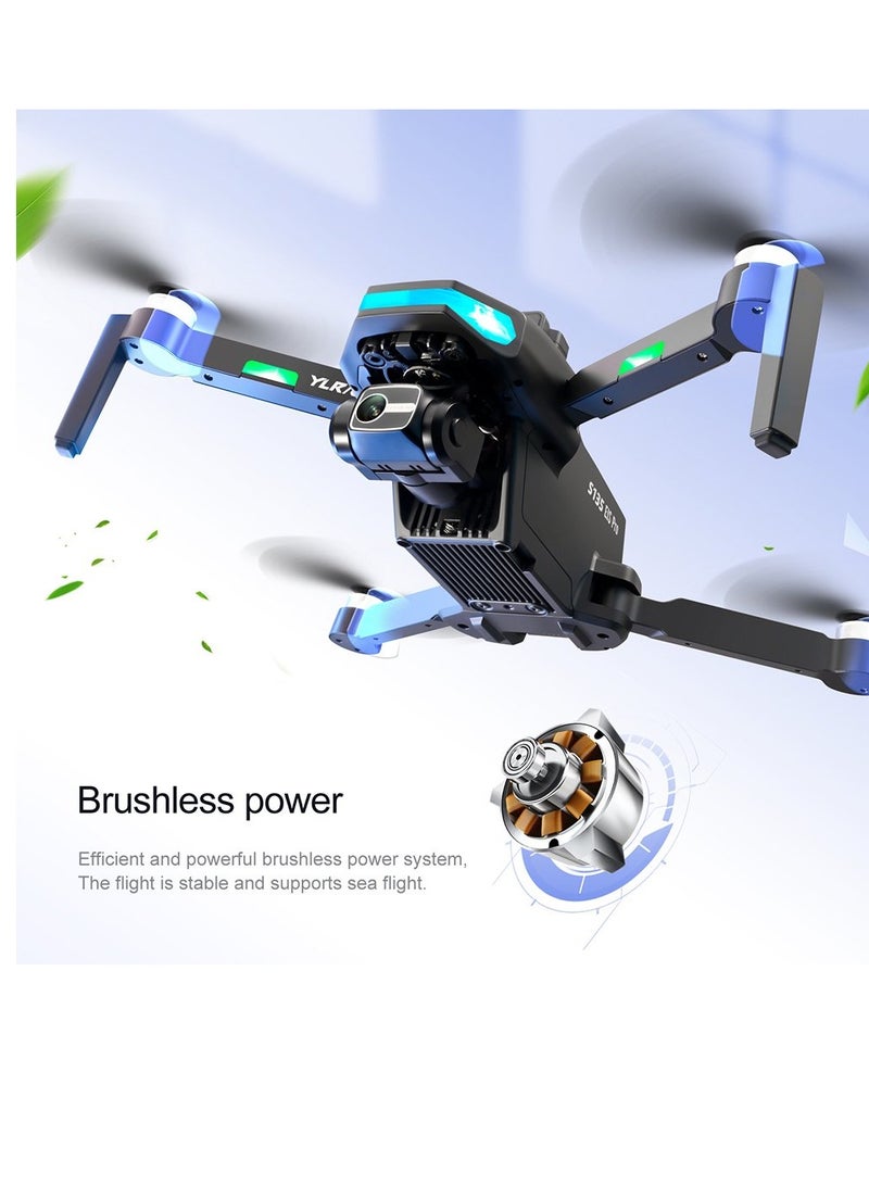 واي ال ار سي YLR / C S135 GPS 3-Axis Gimbal 5GHz RC Drone Foldable Quadcopter with 2 Battries - Image 2