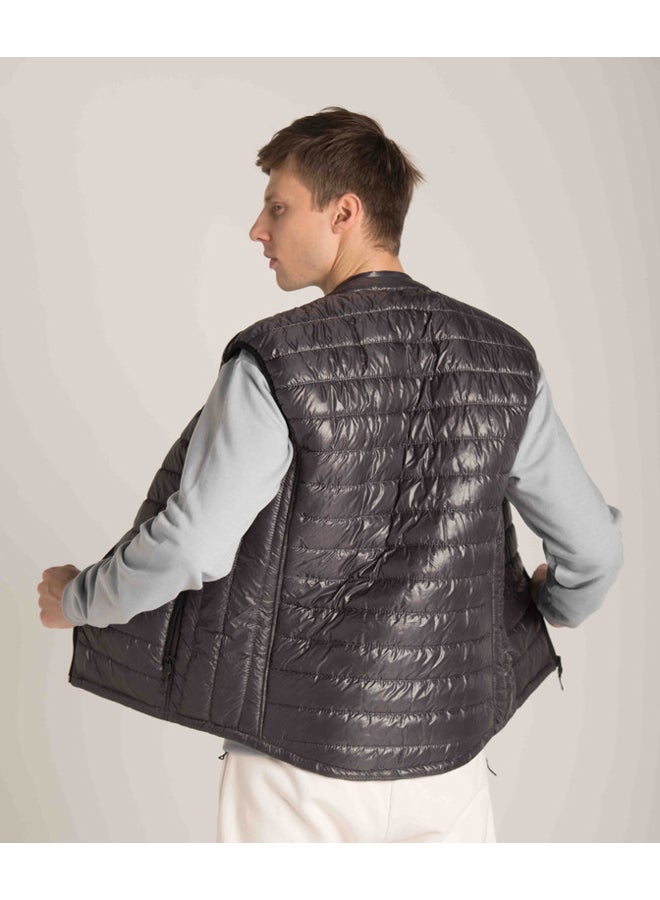 Marco Bergamo ZIP POCKET PUFFER VEST - Image 3