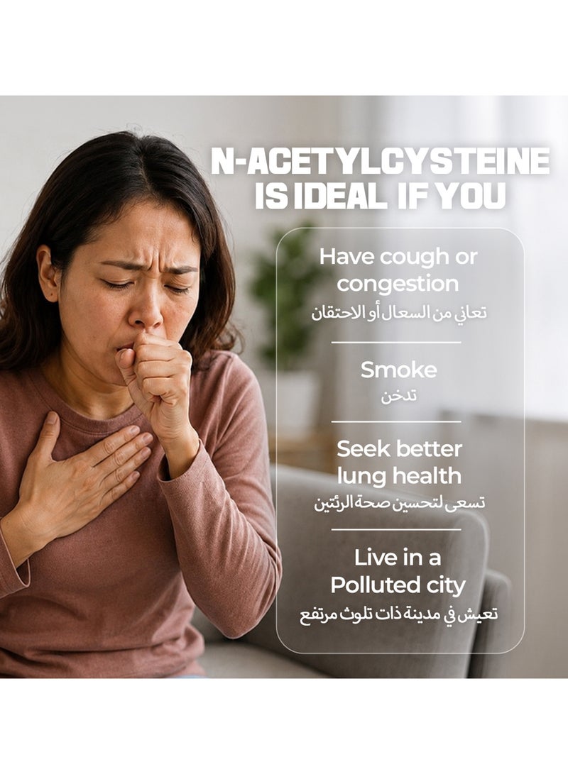 FAST&UP NAC Detox 600 mg N-Acetyl-L-Cysteine + 40 mg Vitamin C Immune Function & Antioxidant Support Tube of 20 tablets Strawberry flavour - Image 4