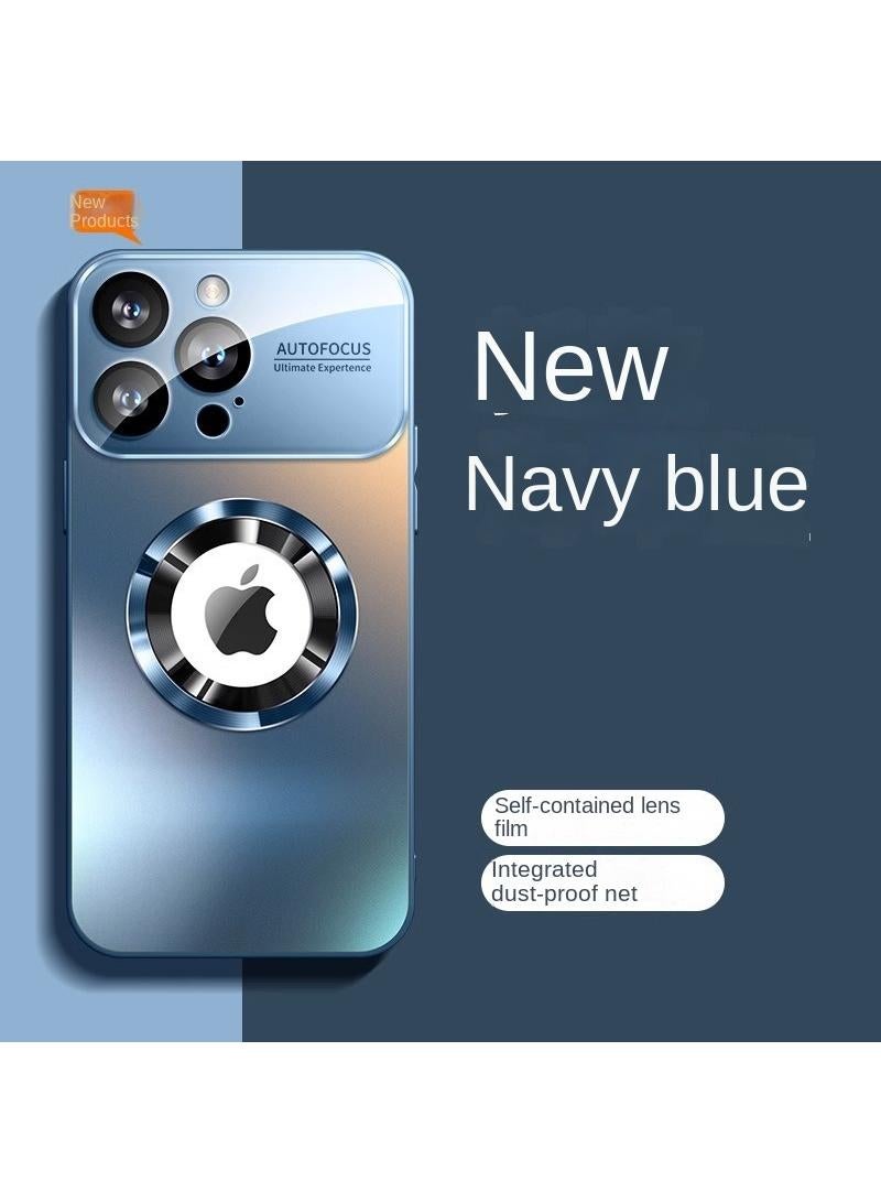 Y&D Applicable To Apple 14pro Matte Standard Leakage Magnetic Large Window Mirror Mobile Phone Protective Case - Image 1