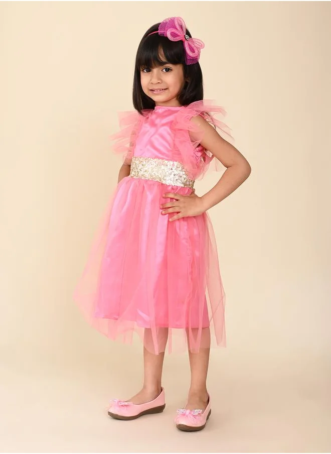 ليلك Pink Girls Wear Dresses