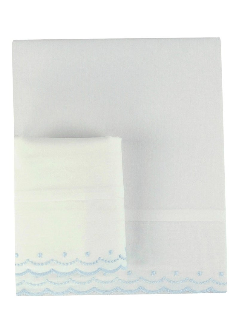 Bumble & Bird Bumble & Bird - Plumeti Baby Bedding Set For Bassinet - 3pcs - Blue  - Image 1