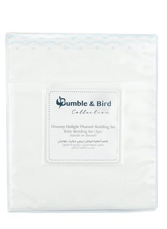Bumble & Bird Bumble & Bird - Plumeti Baby Bedding Set For Bassinet - 3pcs - Blue  - Image 4