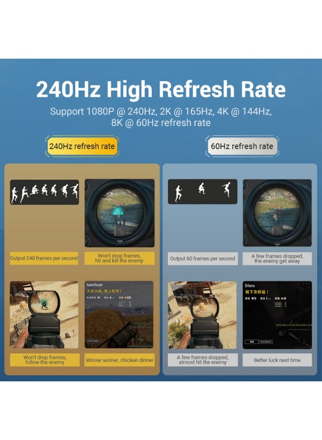 VENTION Cotton Braided DP Male to Male Cable 2M Black Model # HCCBH - Image 5