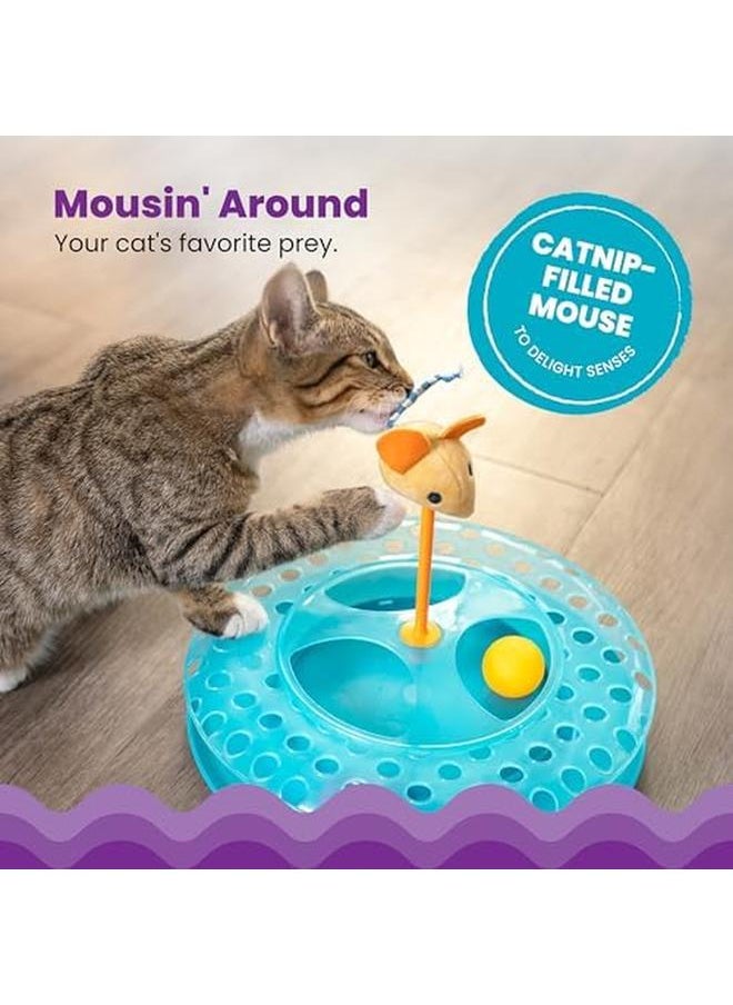 Petstages - Cheese Chase Cat Track Toy - Image 1