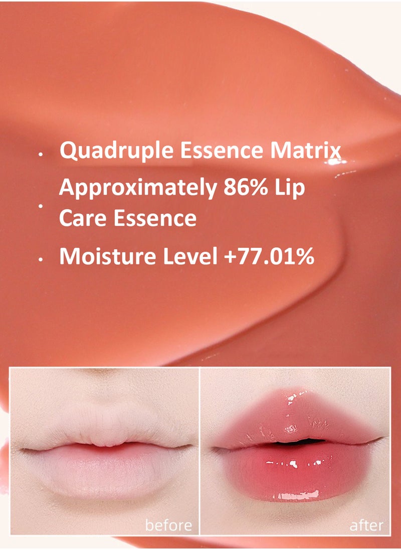 Novo Hydraquench Lip Glaze, Glossy Watery Lip Glow, Mirror Hydrating Long Lasting Lip Base Makeup, High Color Rending Nonstick Cup for Women 3.5G  - Image 3