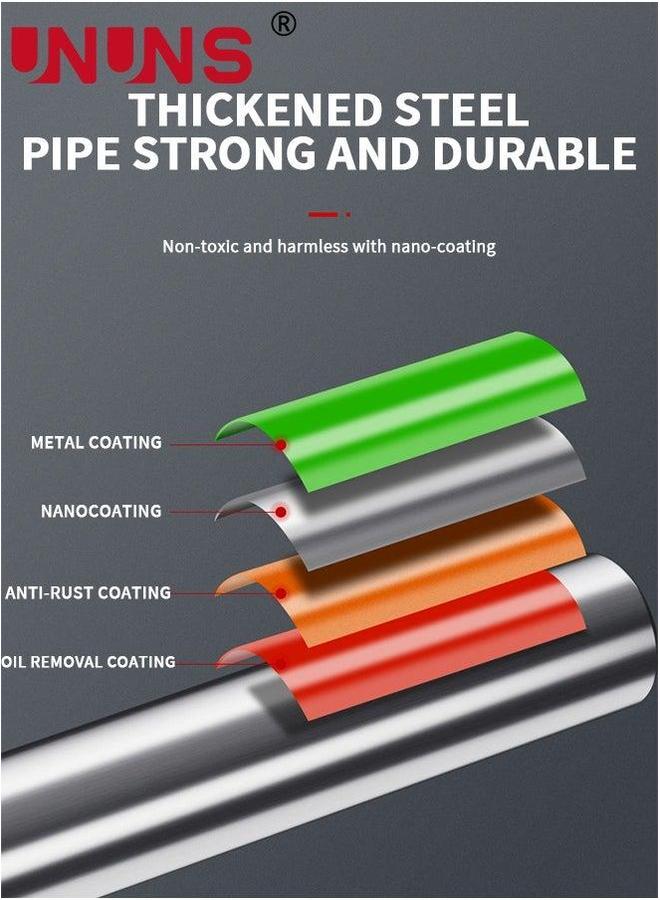 UNUNS Ab Slings Straps,Door Pull Up Bar,Rip-Resistant Heavy Duty Straps For Pull-up Bars,Abdominal Training Workout Equipment,Fitness Horizontal Bar,63-100CM Adjustable Width Bars,Support 220 Ibs - Image 3