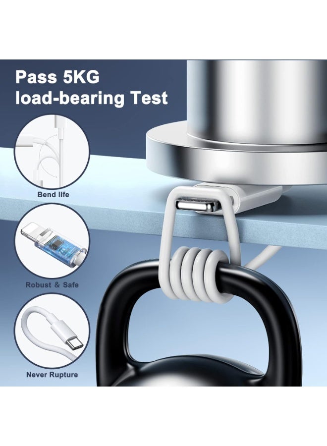 حقل كابل USB-C إلى Lightning - 1.5 متر باللون الأبيض - Image 4