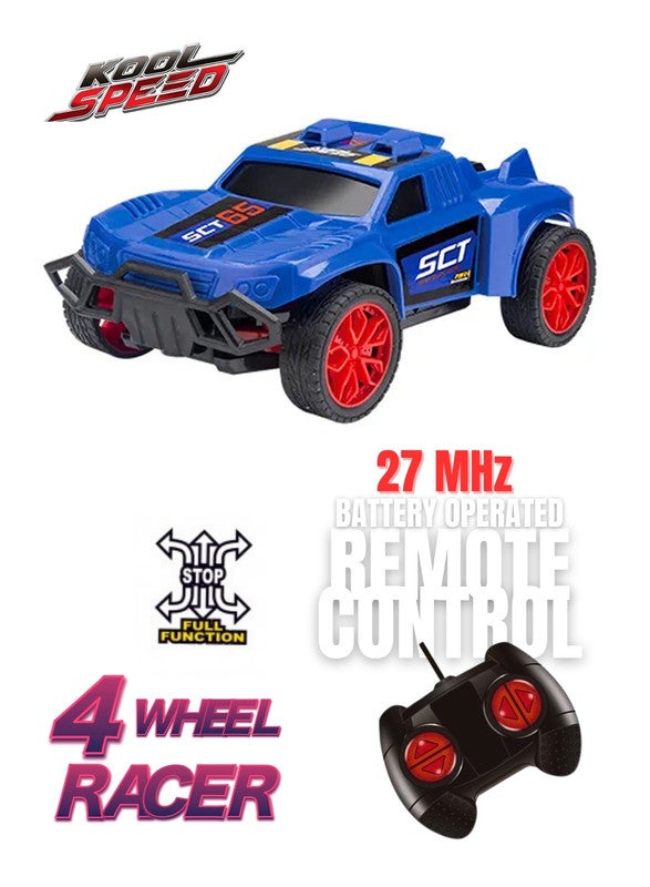 gearbox Kool Speed 1:24 R/C Dune Blasters Rally Truck Remote Control Toys For Kids  3 Years+ (Blue) - Image 2