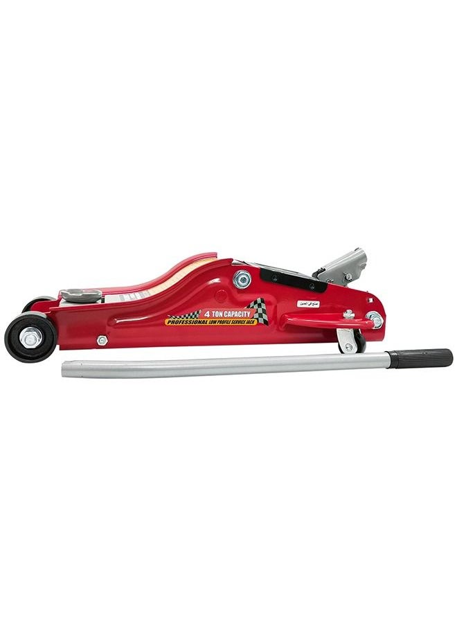 Agc - Premium Quality Professional Low-Profile Service Jack. Hydraulic Jack for Cars and Trucks - 4 Ton - RED - Image 1