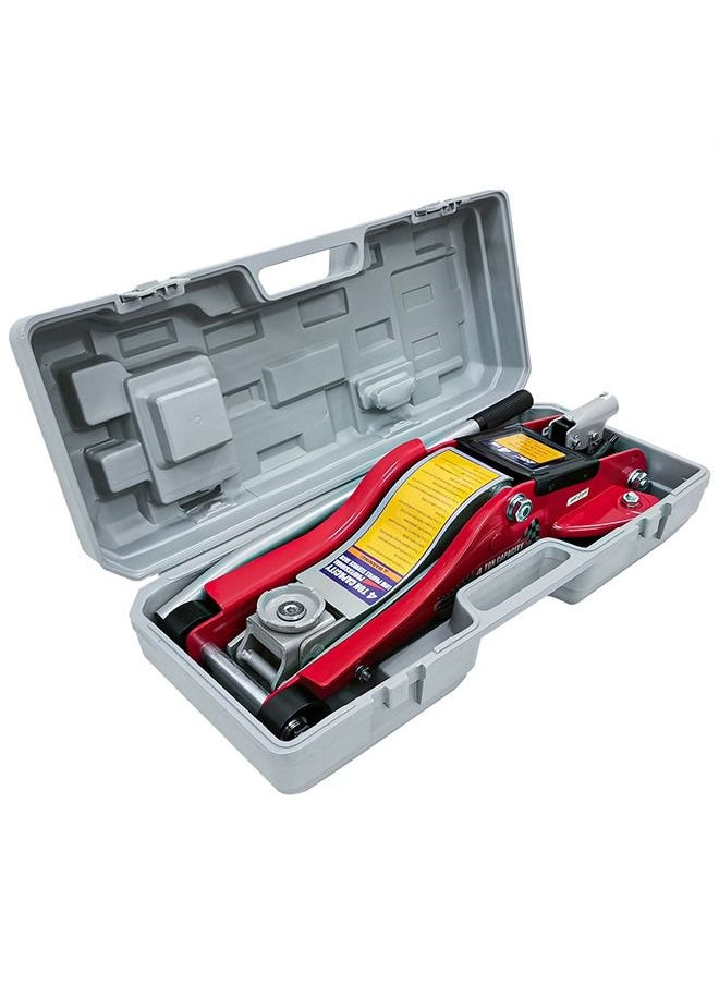 Agc - Premium Quality Professional Low-Profile Service Jack. Hydraulic Jack for Cars and Trucks - 4 Ton - RED - Image 1