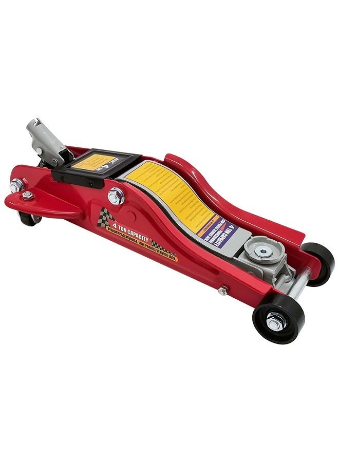 Agc Premium Quality Professional Low-Profile Service Jack. Hydraulic Jack for Cars and Trucks - 4 Ton - RED - Image 1
