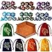 PUGED DND Dice Set 42 Pcs Polyhedral Dungeons and Dragons Rolling Dice for DD RPG MTG Table Games Dice Bulk with Colorful Drawstring Bags and Dice Tray StarTray - Image 2