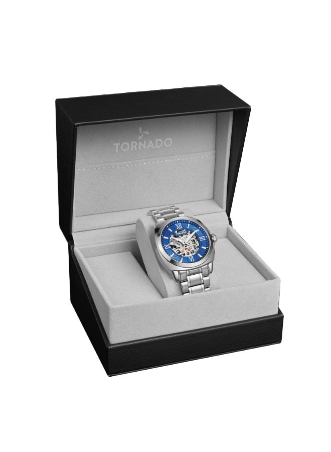 TORNADO Men's Solid stainless steel with Polished and brushed links. Automatic Watch T7316-SBSNW - 42mm mm - Image 4