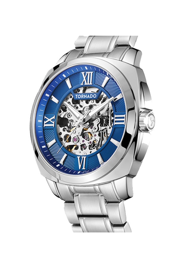 TORNADO Men's Solid stainless steel with Polished and brushed links. Automatic Watch T7316-SBSNW - 42mm mm - Image 5