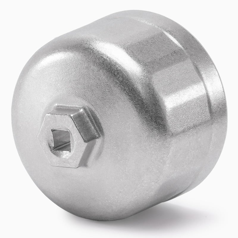 ELECHOI 864mm 16Flutes Oil Filter Cap Wrench Removal Tool Socket for BMW Enginesfor Volvo with 86mm Filter Housing Caps Silver HeavyDuty Aluminum - Image 3
